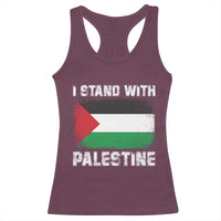 Stand With Palestine Racerback Tank Top Gaza Palestinian Flag - Wonder Print Shop