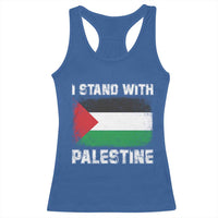 Stand With Palestine Racerback Tank Top Gaza Palestinian Flag - Wonder Print Shop