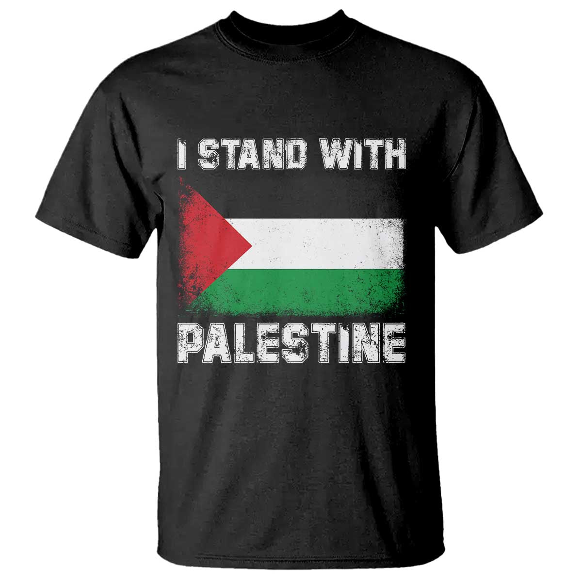 Stand With Palestine T Shirt Gaza Palestinian Flag - Wonder Print Shop