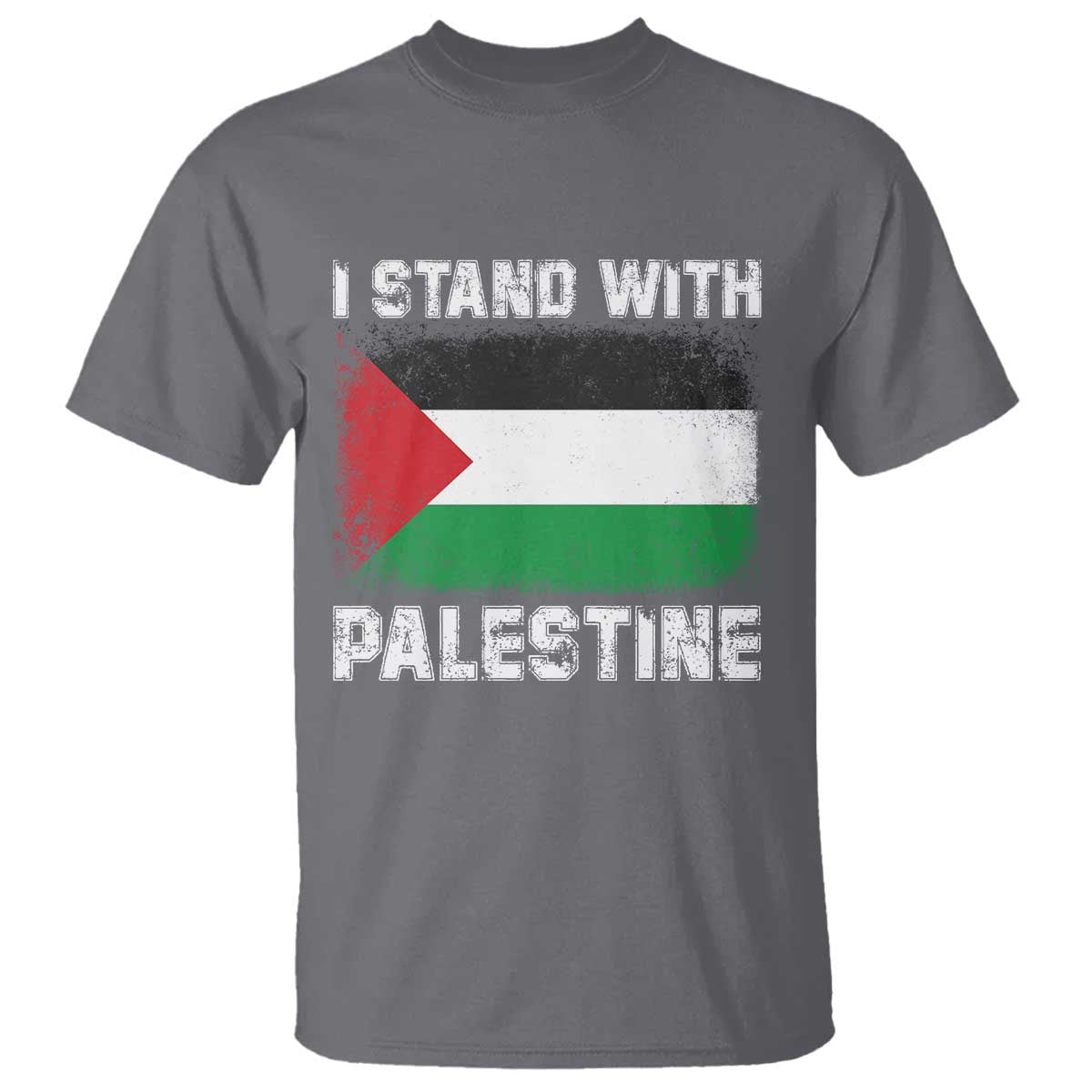 Stand With Palestine T Shirt Gaza Palestinian Flag - Wonder Print Shop