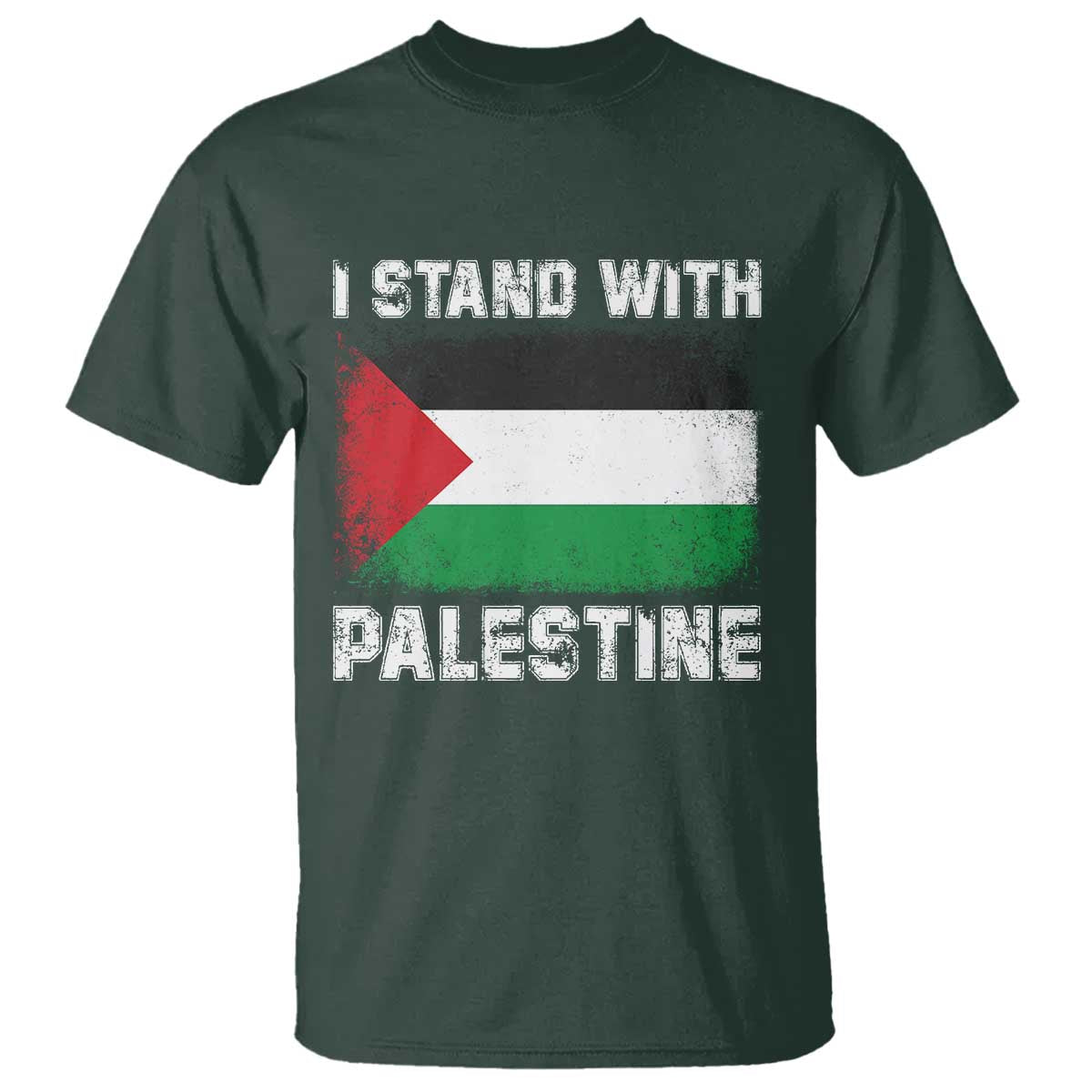 Stand With Palestine T Shirt Gaza Palestinian Flag - Wonder Print Shop