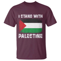 Stand With Palestine T Shirt Gaza Palestinian Flag - Wonder Print Shop