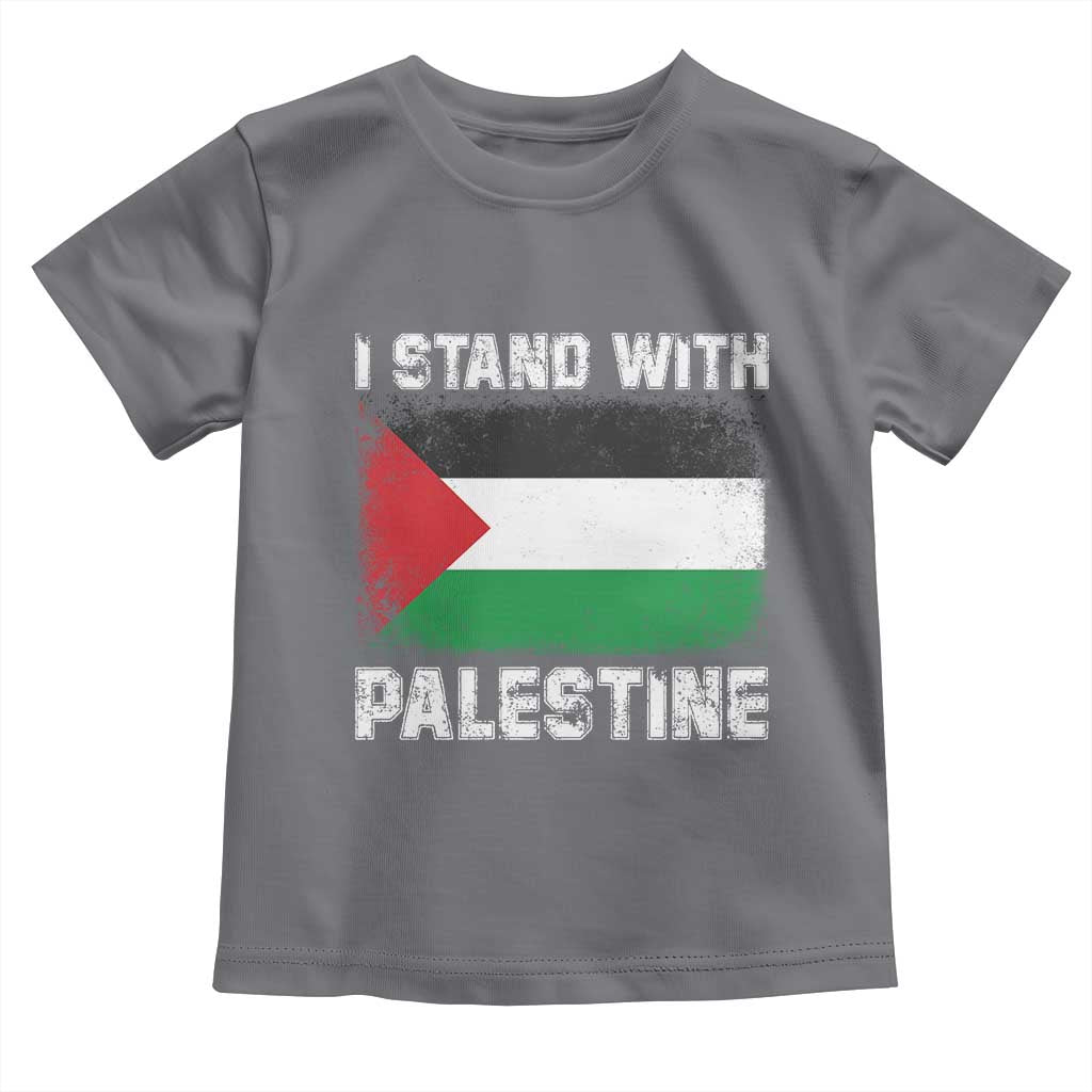 Stand With Palestine Toddler T Shirt Gaza Palestinian Flag - Wonder Print Shop