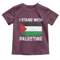 Stand With Palestine Toddler T Shirt Gaza Palestinian Flag - Wonder Print Shop