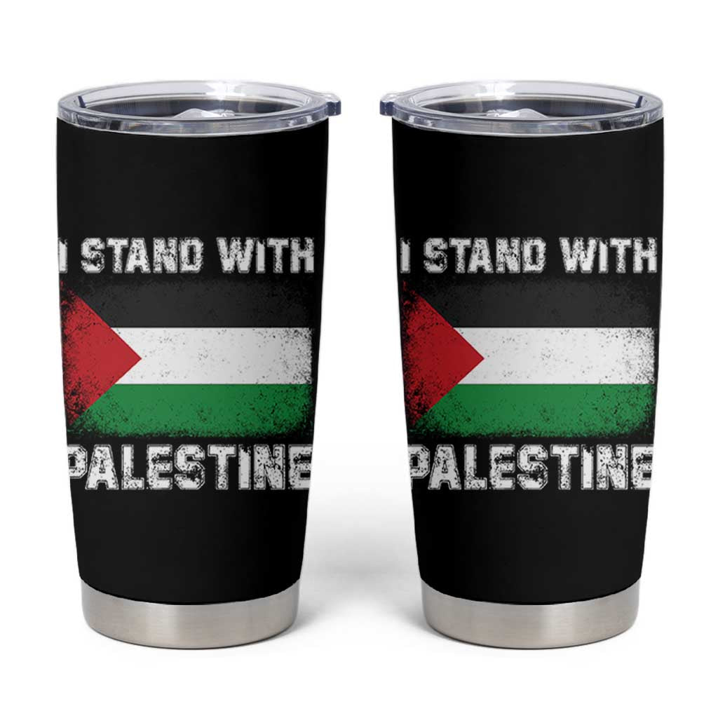Stand With Palestine Tumbler Cup Gaza Palestinian Flag - Wonder Print Shop