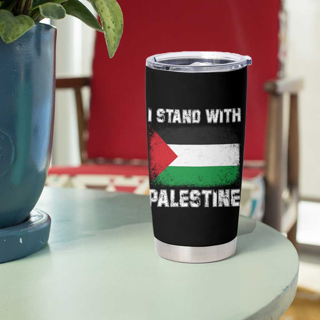 Stand With Palestine Tumbler Cup Gaza Palestinian Flag - Wonder Print Shop