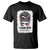 Stand With Palestine T Shirt Messy Bun Gaza Palestinian Flag - Wonder Print Shop