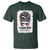 Stand With Palestine T Shirt Messy Bun Gaza Palestinian Flag - Wonder Print Shop