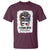 Stand With Palestine T Shirt Messy Bun Gaza Palestinian Flag - Wonder Print Shop