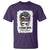 Stand With Palestine T Shirt Messy Bun Gaza Palestinian Flag - Wonder Print Shop