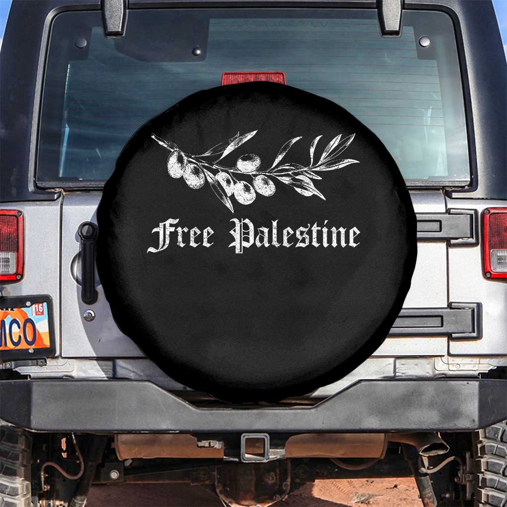 Free Palestine Spare Tire Cover Palestinian Olives Fruits - Wonder Print Shop