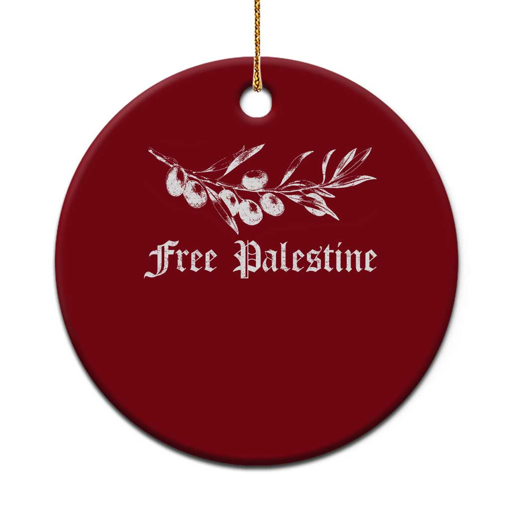 Free Palestine Ceramic Ornament Palestinian Olives Fruits - Wonder Print Shop