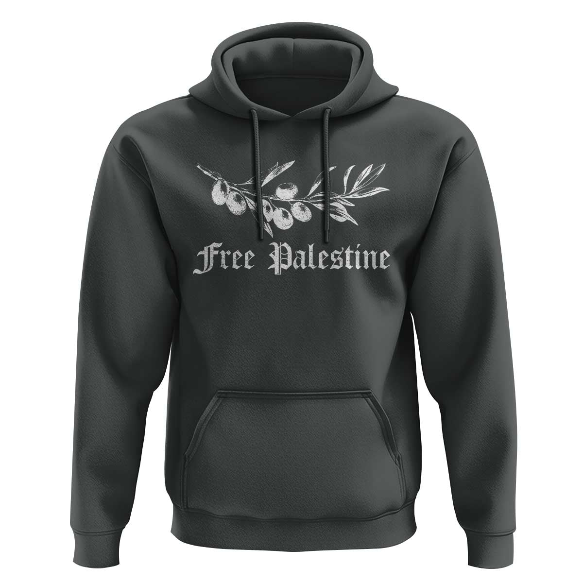 Free Palestine Hoodie Palestinian Olives Fruits - Wonder Print Shop