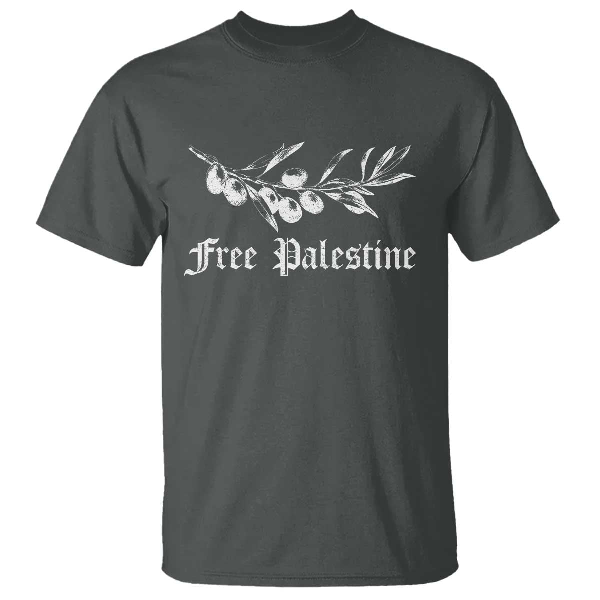 Free Palestine T Shirt Palestinian Olives Fruits - Wonder Print Shop