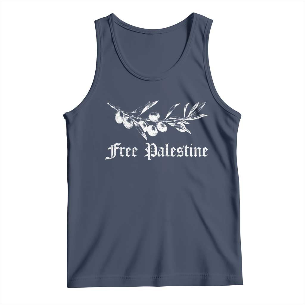 Free Palestine Tank Top Palestinian Olives Fruits - Wonder Print Shop