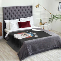 Cute Ghost Halloween Costume Throw Blanket Retro Spooky Trending Cartoon La Boo Boo - Wonder Print Shop