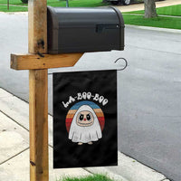 Cute Ghost Halloween Costume Garden Flag Retro Spooky Trending Cartoon La Boo Boo - Wonder Print Shop