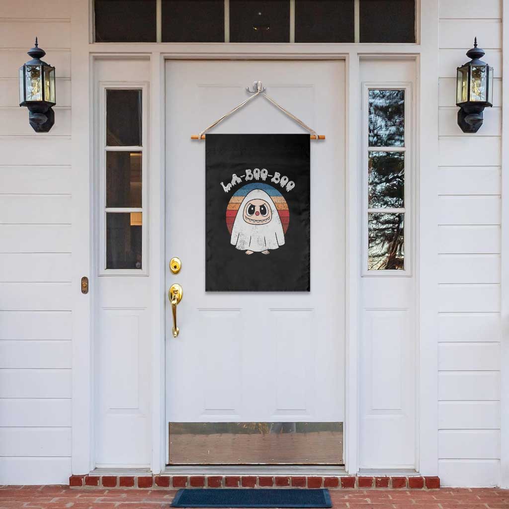 Cute Ghost Halloween Costume Garden Flag Retro Spooky Trending Cartoon La Boo Boo - Wonder Print Shop