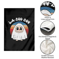Cute Ghost Halloween Costume Garden Flag Retro Spooky Trending Cartoon La Boo Boo - Wonder Print Shop