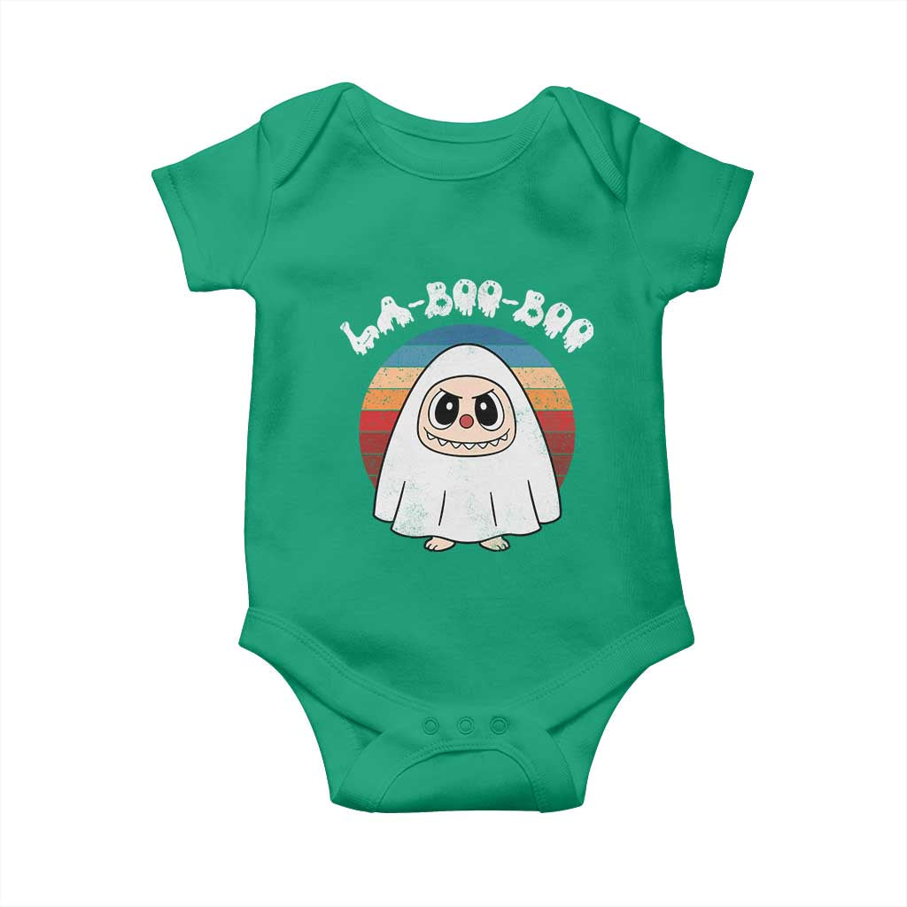 Cute Ghost Halloween Costume Baby Onesie Retro Spooky Trending Cartoon La Boo Boo - Wonder Print Shop