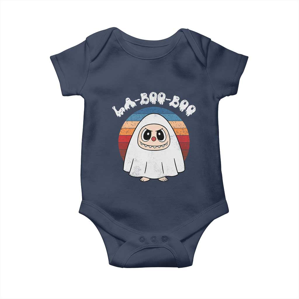 Cute Ghost Halloween Costume Baby Onesie Retro Spooky Trending Cartoon La Boo Boo - Wonder Print Shop