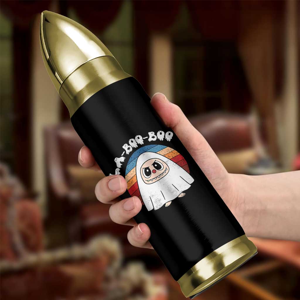 Cute Ghost Halloween Costume Bullet Tumbler Retro Spooky Trending Cartoon La Boo Boo - Wonder Print Shop