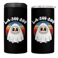 Cute Ghost Halloween Costume 4 in 1 Can Cooler Tumbler Retro Spooky Trending Cartoon La Boo Boo - Wonder Print Shop