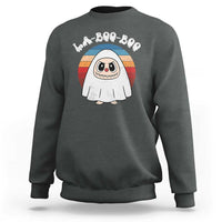 Cute Ghost Halloween Costume Sweatshirt Retro Spooky Trending Cartoon La Boo Boo - Wonder Print Shop