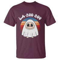 Cute Ghost Halloween Costume T Shirt Retro Spooky Trending Cartoon La Boo Boo - Wonder Print Shop