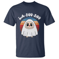Cute Ghost Halloween Costume T Shirt Retro Spooky Trending Cartoon La Boo Boo - Wonder Print Shop