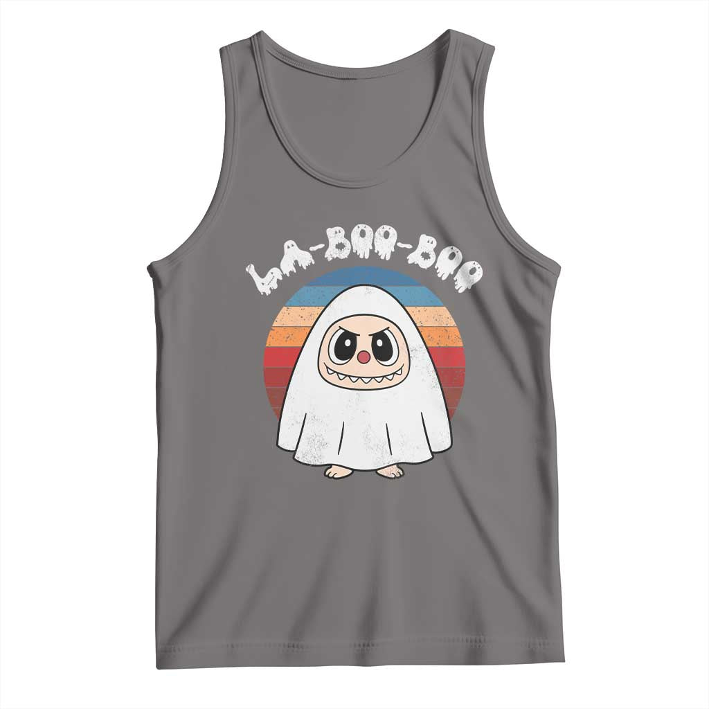 Cute Ghost Halloween Costume Tank Top Retro Spooky Trending Cartoon La Boo Boo - Wonder Print Shop