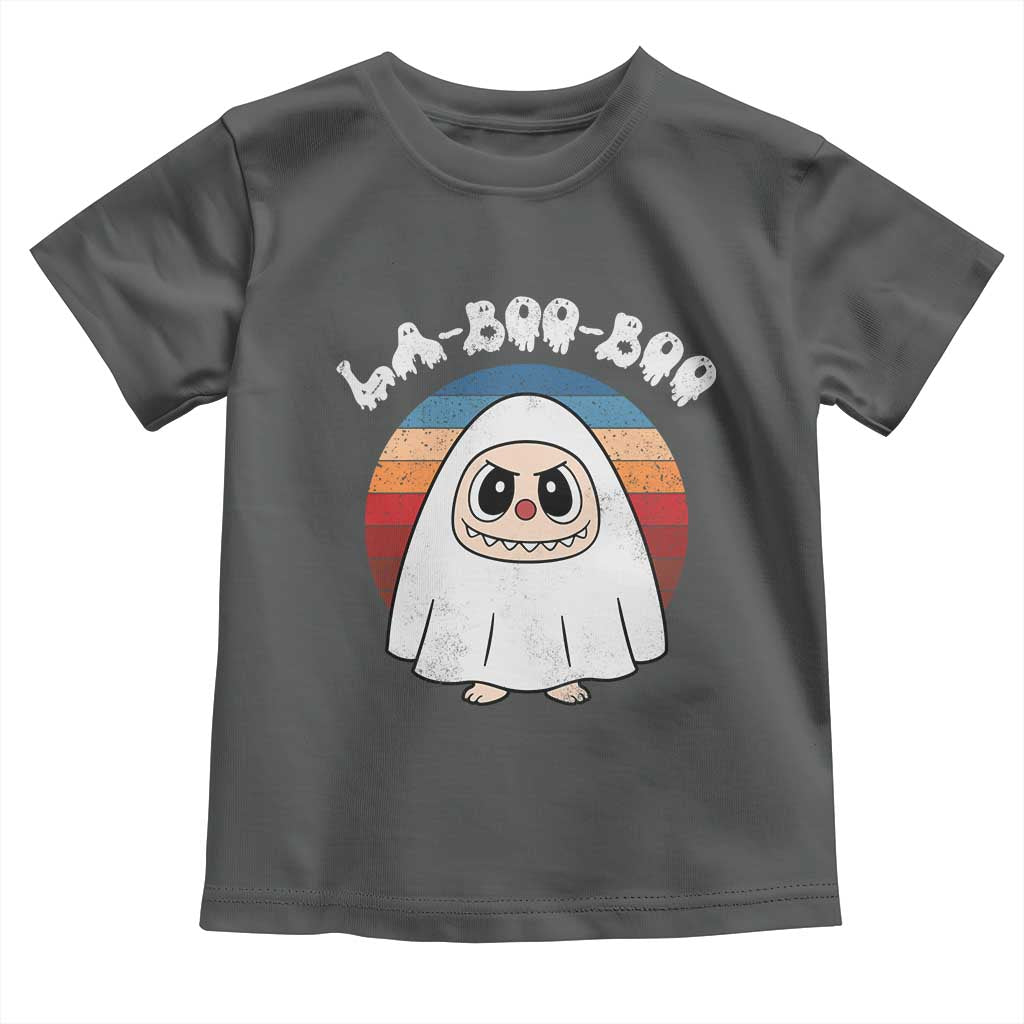Cute Ghost Halloween Costume Toddler T Shirt Retro Spooky Trending Cartoon La Boo Boo - Wonder Print Shop