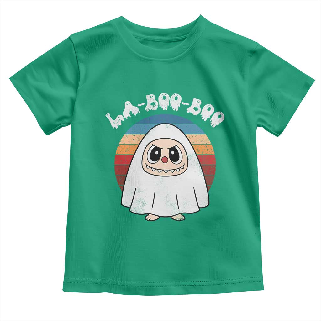 Cute Ghost Halloween Costume Toddler T Shirt Retro Spooky Trending Cartoon La Boo Boo - Wonder Print Shop