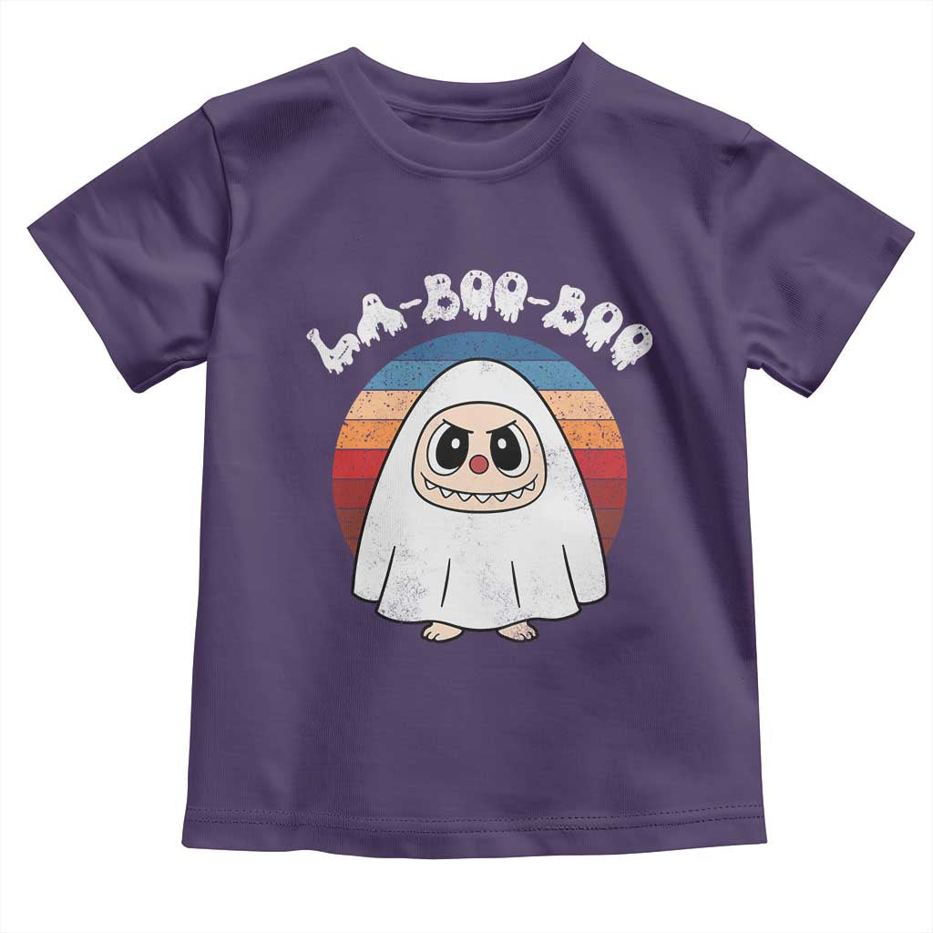 Cute Ghost Halloween Costume Toddler T Shirt Retro Spooky Trending Cartoon La Boo Boo - Wonder Print Shop