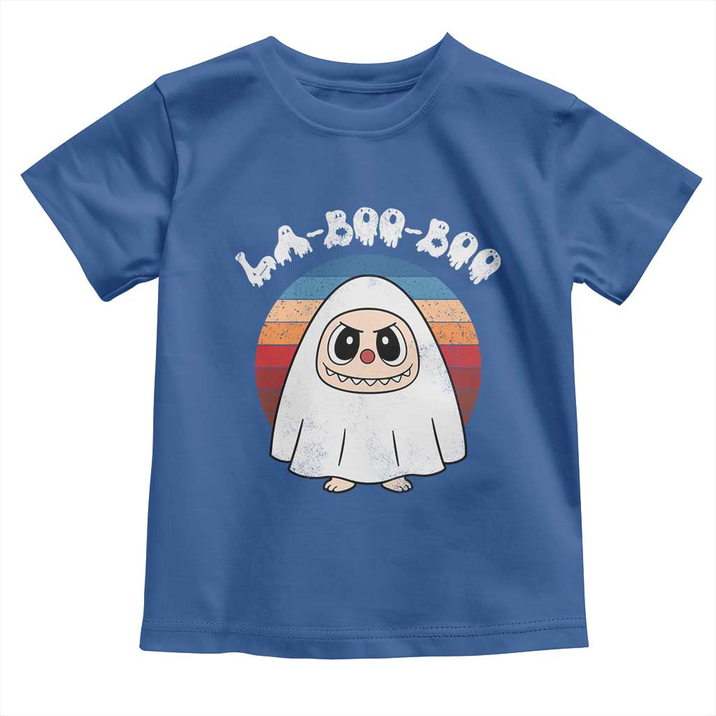 Cute Ghost Halloween Costume Toddler T Shirt Retro Spooky Trending Cartoon La Boo Boo - Wonder Print Shop