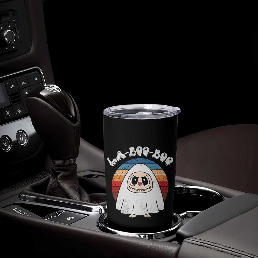 Cute Ghost Halloween Costume Tumbler Cup Retro Spooky Trending Cartoon La Boo Boo - Wonder Print Shop
