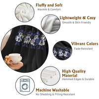 Dallas Ghost Halloween Throw Blanket Retro Halloween Costume Cowboy Fan - Wonder Print Shop