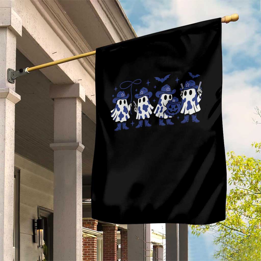 Dallas Ghost Halloween Garden Flag Retro Halloween Costume Cowboy Fan - Wonder Print Shop
