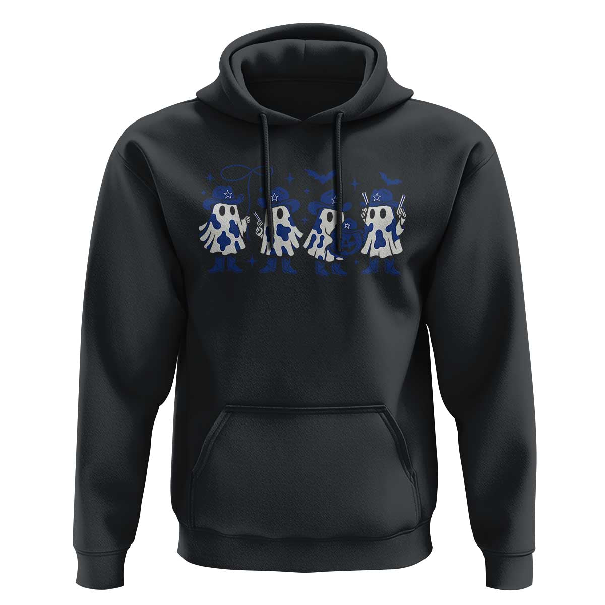 Dallas Ghost Halloween Hoodie Retro Halloween Costume Cowboy Fan - Wonder Print Shop