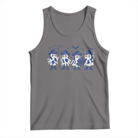 Dallas Ghost Halloween Tank Top Retro Halloween Costume Cowboy Fan - Wonder Print Shop