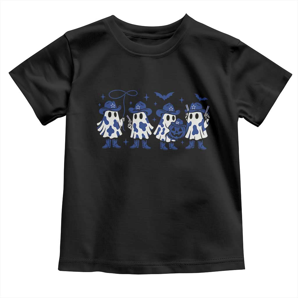 Dallas Ghost Halloween Toddler T Shirt Retro Halloween Costume Cowboy Fan - Wonder Print Shop