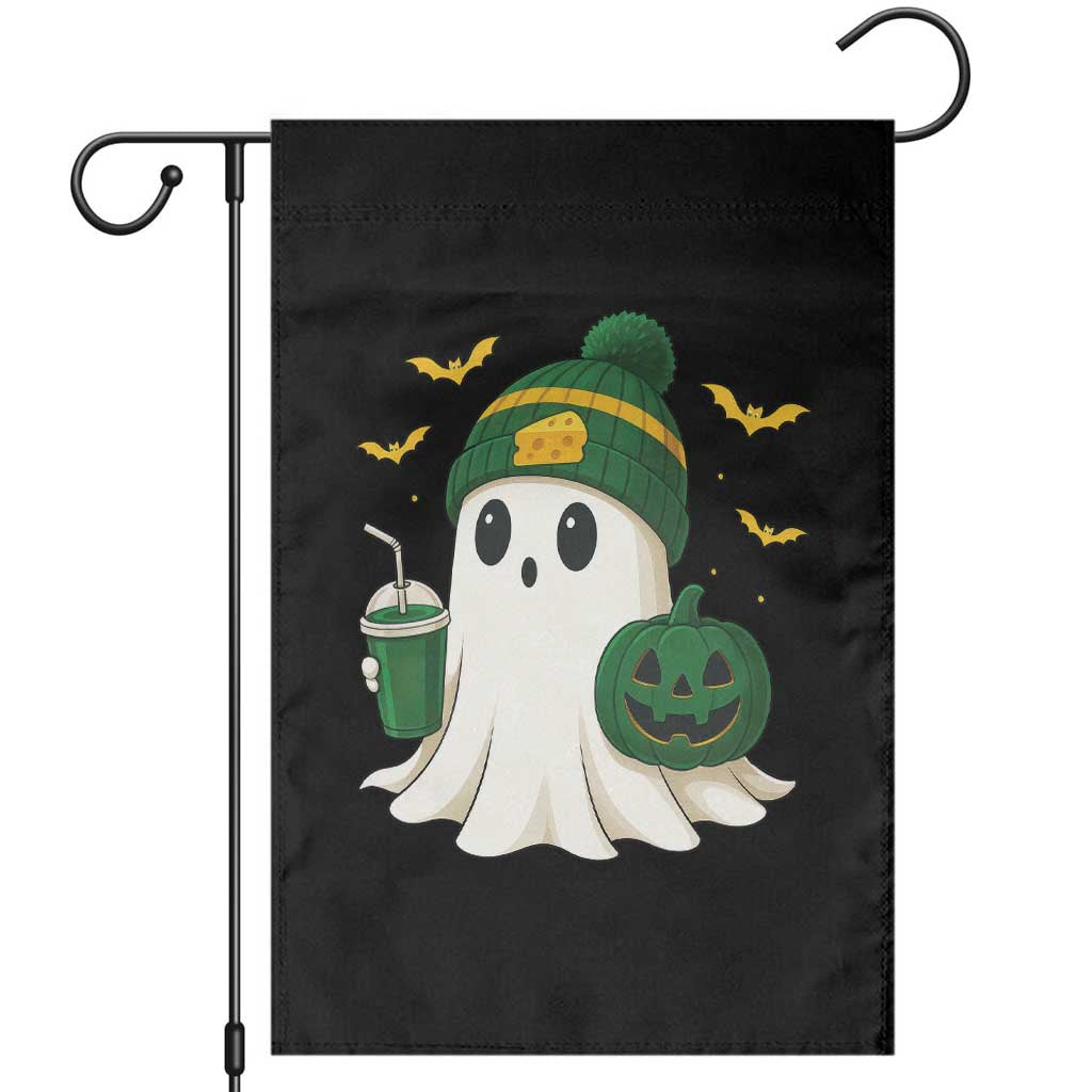 Halloween Packers Ghost Garden Flag Pumpkin Ghost Costume Cheesehead - Wonder Print Shop