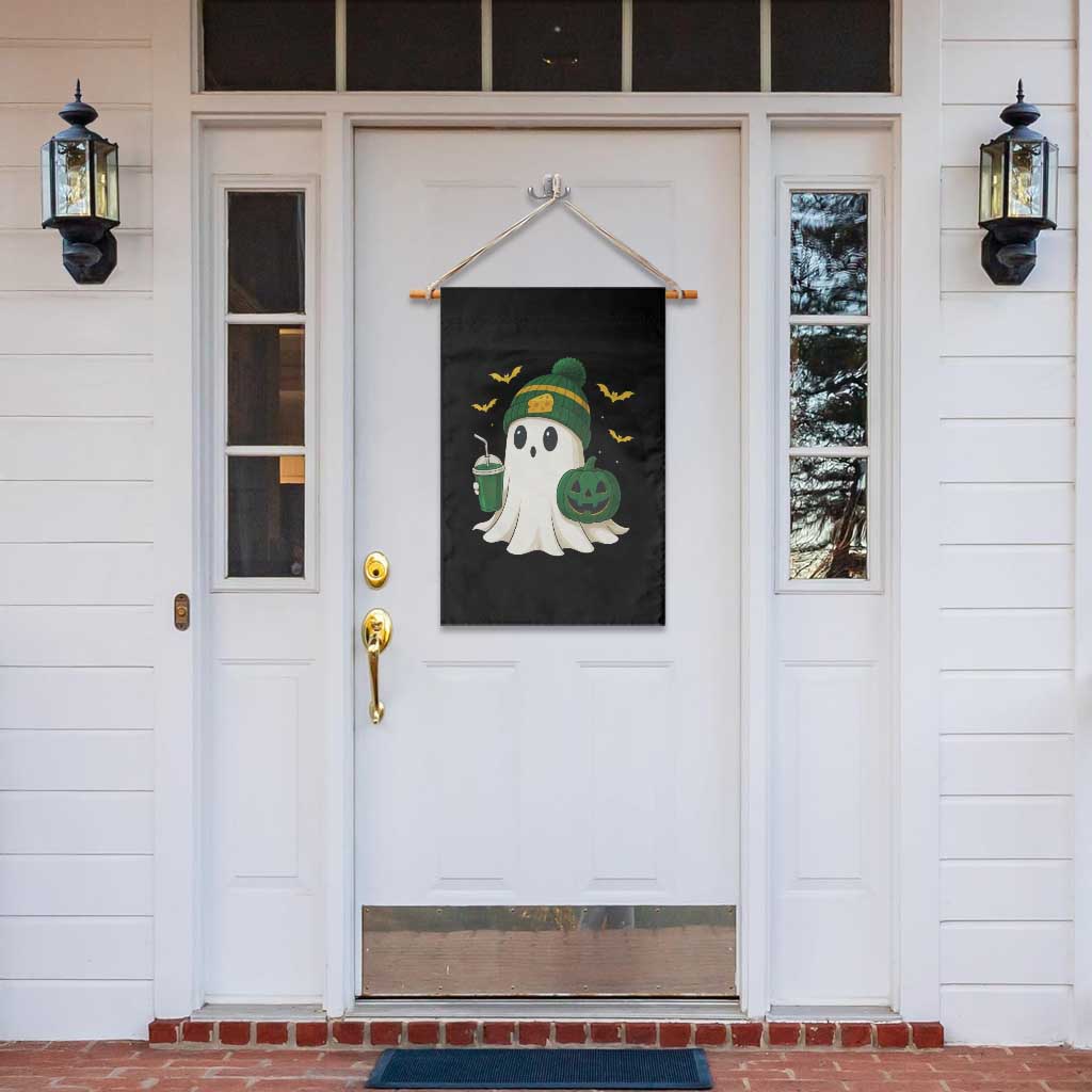 Halloween Packers Ghost Garden Flag Pumpkin Ghost Costume Cheesehead - Wonder Print Shop