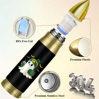 Halloween Packers Ghost Bullet Tumbler Pumpkin Ghost Costume Cheesehead - Wonder Print Shop