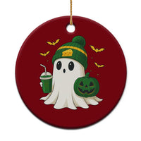 Halloween Packers Ghost Ceramic Ornament Pumpkin Ghost Costume Cheesehead - Wonder Print Shop