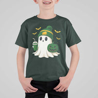 Halloween Packers Ghost T Shirt For Kid Pumpkin Ghost Costume Cheesehead - Wonder Print Shop