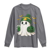 Halloween Packers Ghost Long Sleeve Shirt Pumpkin Ghost Costume Cheesehead - Wonder Print Shop