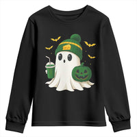 Halloween Packers Ghost Youth Sweatshirt Pumpkin Ghost Costume Cheesehead - Wonder Print Shop