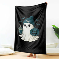 Philadelphia Ghost Halloween Throw Blanket Retro Halloween Costume Philadelphia Fan - Wonder Print Shop