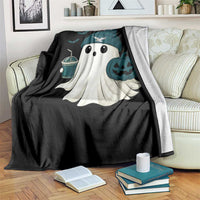 Philadelphia Ghost Halloween Throw Blanket Retro Halloween Costume Philadelphia Fan - Wonder Print Shop